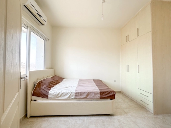 1 bedroom furnished apartment for sale in Boaz Iskele North Cyprus near Long Beach with pool complex.