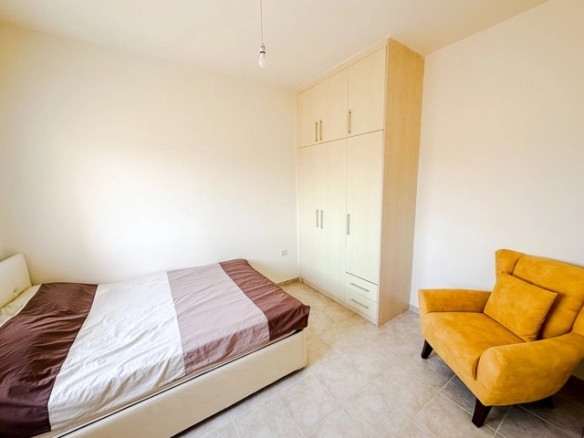 1 bedroom furnished apartment for sale in Boaz Iskele North Cyprus near Long Beach with pool complex.