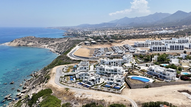 2-bedroom garden apartment with full sea view terrace in Esentepe North Cyprus