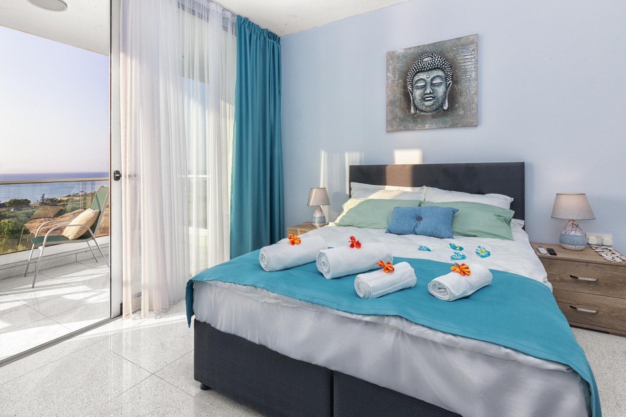 R-BOA-003 (1) Sea view studio apartment in Abelia Residence Bogaz Iskele North Cyprus near beach with pool and spa facilities