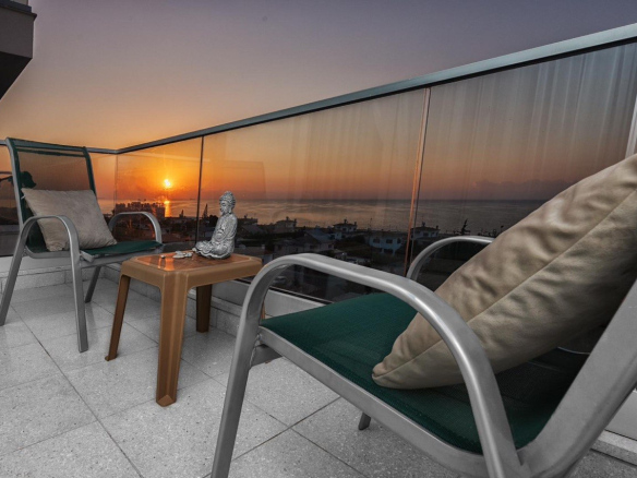 Sea view studio apartment in Abelia Residence Bogaz Iskele North Cyprus near beach with pool and spa facilities