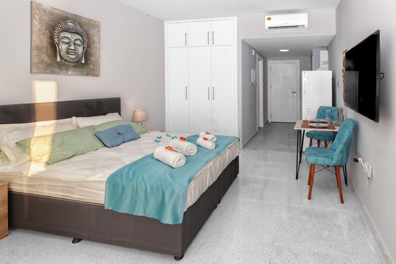 R-BOA-003 (3) Sea view studio apartment in Abelia Residence Bogaz Iskele North Cyprus near beach with pool and spa facilities