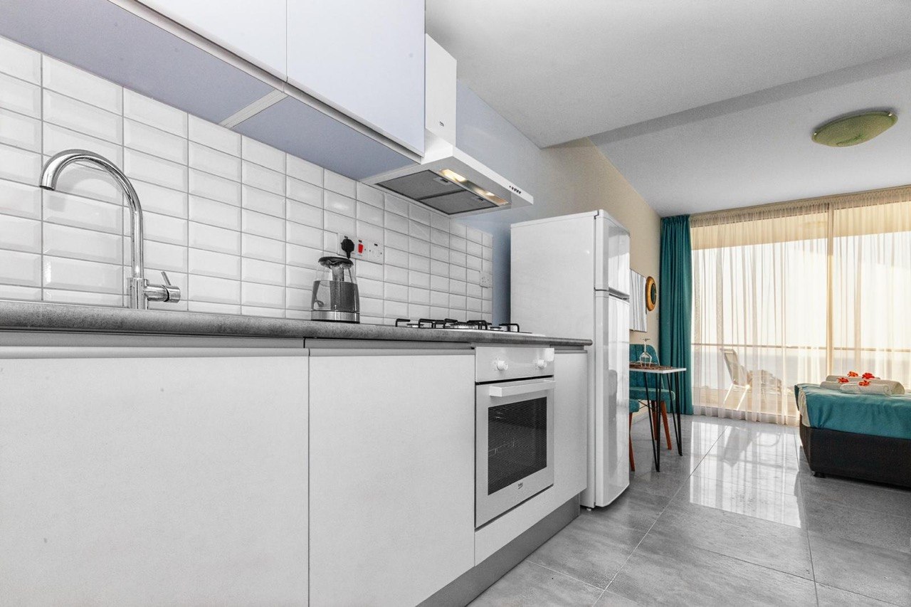 R-BOA-003 (4) Sea view studio apartment in Abelia Residence Bogaz Iskele North Cyprus near beach with pool and spa facilities