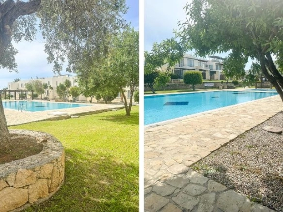 Fully furnished 2-bedroom townhouse apartment with rooftop terrace in Turtle Bay Esentepe North Cyprus