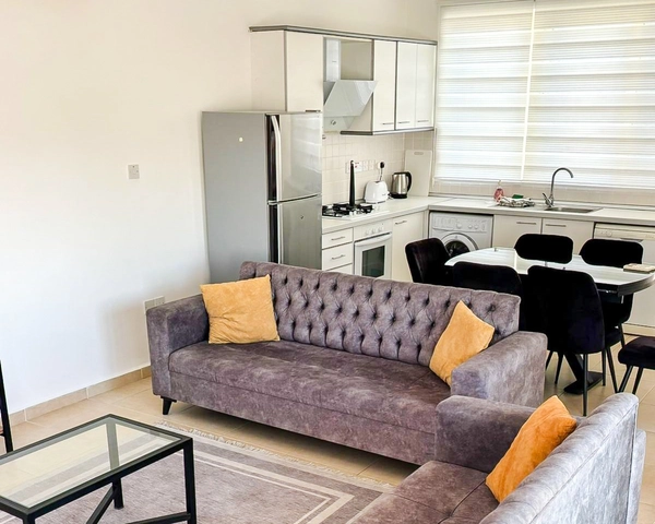 Fully furnished 2-bedroom townhouse apartment with rooftop terrace in Turtle Bay Esentepe North Cyprus