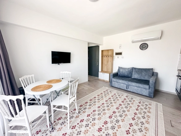 Fully furnished 1-bedroom apartment with sea view balcony in Long Beach Iskele North Cyprus