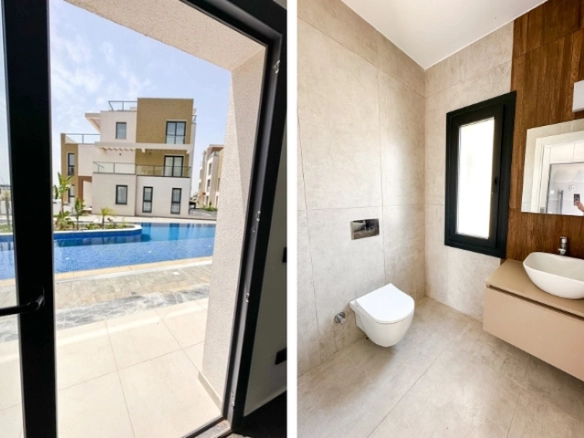 3+1 ground floor apartment in Ötüken near Long Beach Iskele