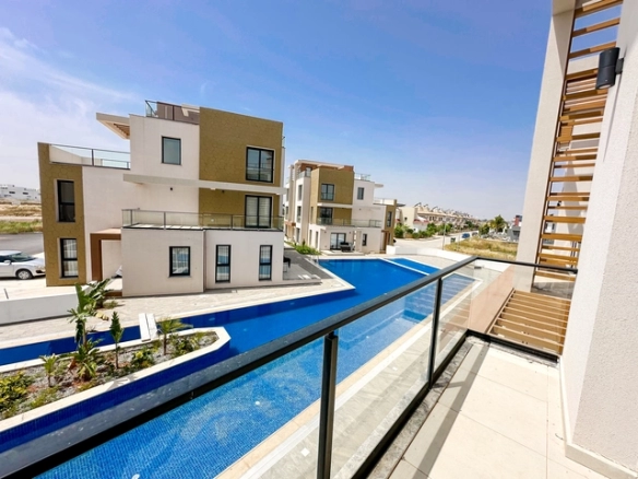 2+1 loft semi-detached apartment in Ötüken near Long Beach North Cyprus