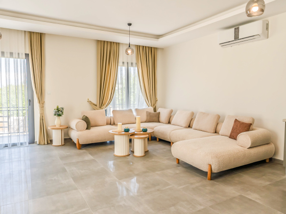 3 bedroom ground floor garden apartment for sale in Çatalköy Kyrenia
