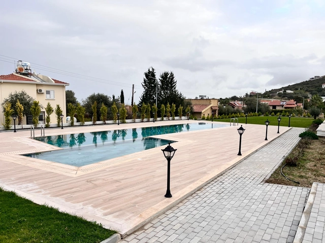outdoor (2).jpeg2 Three-bedroom semi-detached duplex villa with communal pool in Alsancak Yeşiltepe, Kyrenia, North Cyprus.