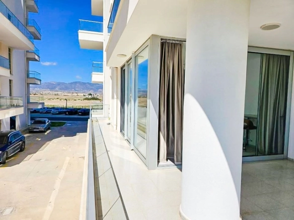 Fully furnished 2 bedroom apartment for sale Bogaz, Iskele, North Cyprus with mountain views, pools and walking distance to the beach.