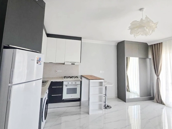 Fully furnished studio apartment in Park Residence Long Beach Iskele