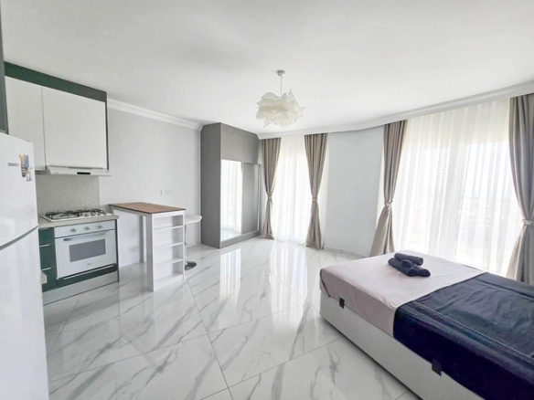 Fully furnished studio apartment in Park Residence Long Beach Iskele