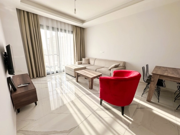 Fully furnished 1-bedroom apartment in Long Beach, Iskele, North Cyprus